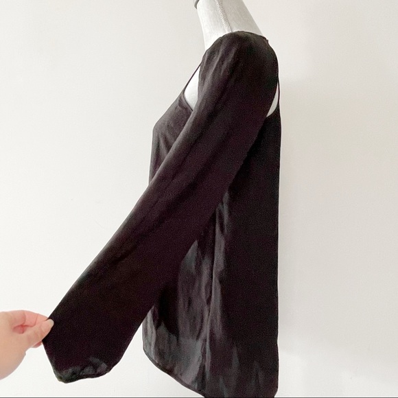 Armani Exchange black top cutout silky fabric Y2K new with tag - Picture 2 of 5